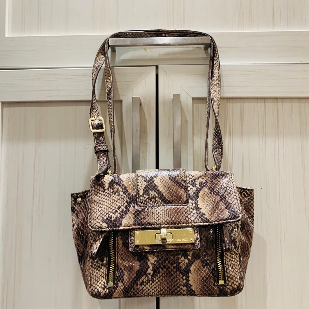 Snake print handbag NINE WEST -Excellent condition